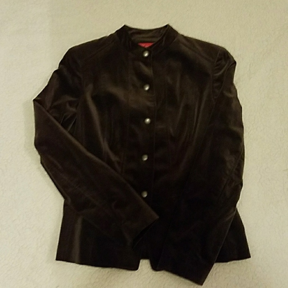 Military velvet jacket